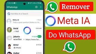 Como remover Meta Ai do Whatsapp [upl. by Notnats]