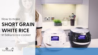 How To Cook Short Grain White Rice In The Sakura Multifunction Rice Cooker By Yum Asia [upl. by Brunella]