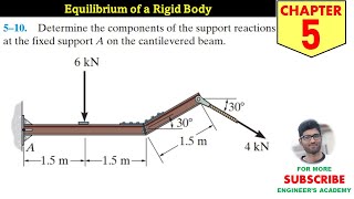 510 Equilibrium of a Rigid Body Chapter 5 Hibbeler Statics 14th Edition Engineers Academy [upl. by Nohsyar366]