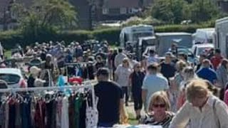 Banksy art piece on Hemswell car boot￼ [upl. by Daley]