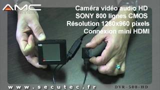 MICRO CAMERA HD CACHÉE DANS UN BOUTON OU VIS AVEC ENREGISTREUR PORTABLE SECUTECFR [upl. by Ycrem]