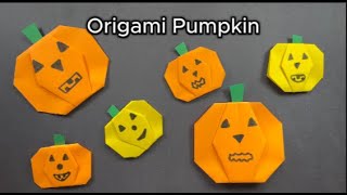 DIY Origami Pumpkin  How to make Origami Pumpkin [upl. by Werner]