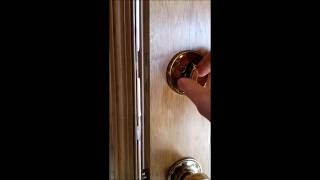 Dead bolt not retracting all the way Easy fix [upl. by Ylehsa]