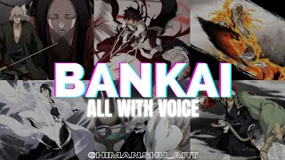 All bleach bankai  clear voices  without bgm [upl. by Talley]