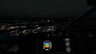 Vnukovo Moscow night landing 737800  GeoFS [upl. by Yarrum]