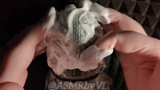 ASMR  Shaving Cream on Cling Wrap  Gentle Caressing  No Talking [upl. by Sharla]