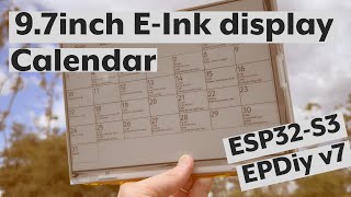 ePaper Calendar to manage family scheduling ESP32 EPDiy ED097TC2 [upl. by Assirt]