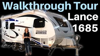 2019 Lance 1685 Travel Trailer Walkthrough Tour [upl. by Fabi]