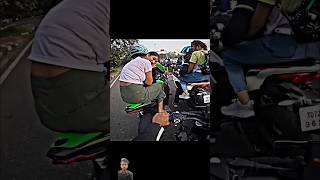 Ladki der gai🏍️😂 automobile girlreaction rider kawasakininja ninja motovlog trending viral [upl. by Oiled]