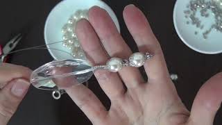 DIY Bisutería LLAVERO ELEGANTE CON PERLAS Y MÁS😎 [upl. by East]