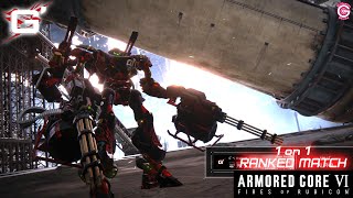 ARMORED CORE VIFIRES OF RUBICON 1 ON 1 RANKED MATCH  4 [upl. by Suirauqed568]