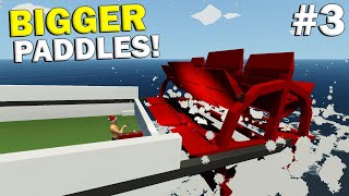 BIGGER PADDLES NEEDED  Stormworks Gameplay  Paddle Steamer Build [upl. by Naimerej]