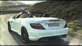 2012 MercedesBenz SLK 55 AMG  Driving [upl. by Ahsehyt]