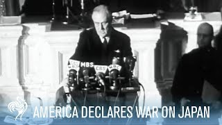 President Franklin D Roosevelt Declares War on Japan Full Speech  War Archives [upl. by Blood]