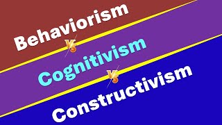 Difference among  Behaviorism Cognitivism and Constructivism  UGCNET Aspirants [upl. by Gustav21]