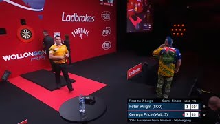 Peter Wright vs Gerwyn Price  Semi Final  Australian Darts Masters 🎯 [upl. by Allisirp]