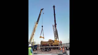 Tandem lifting sabic lifting rigging construction [upl. by Gnem]