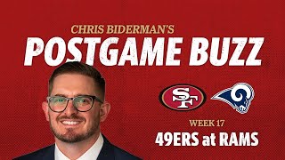 Postgame Buzz San Francisco 49ers lose 3248 to Los Angeles Rams [upl. by Kirre366]