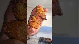 Trinidad saltfish Fritter food [upl. by Cirnek]