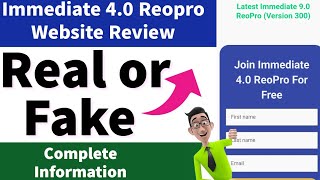 Immediate 40 ReoPro Real or Fake  Immediate 90 ReoPro Scam  Immediate 50 Evex Platform [upl. by Ytinav]