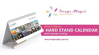 Hard Stand Calendar Desk Calendar Printing [upl. by Anahcra]