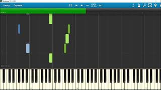 The Caretaker  A4  Childishly fresh eyes easy piano tutorial  sheet music  midi [upl. by Heiney]