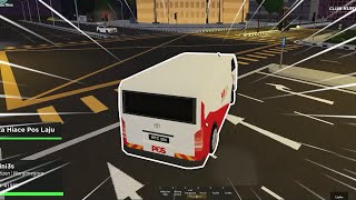 Jadi POS LAJU yang laju  Bandar  Roblox Malaysia [upl. by Aicirtam]