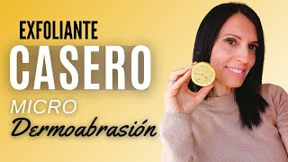 🌸EXFOLIANTE FACIAL CASERO  MICRODERMOABRASIÓN aclara MANCHAS [upl. by Justine]