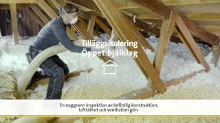 Tilläggsisolera med ISOVER InsulSafe® lösull [upl. by Nairda]