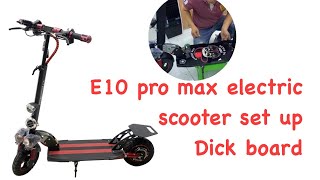 Electric scooter E10 pro max set up [upl. by Anauj234]