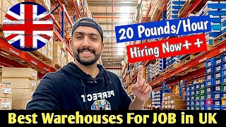 Five Best WAREHOUSES to Work In UK 🇬🇧  WAREHOUSE JOBS in UK 🇬🇧 uk warehouse jobs temu [upl. by Macknair561]