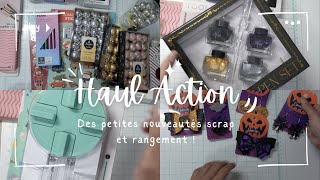 Haul Action des petites nouveautés très sympas action noel scrapbooking [upl. by Nylinnej]