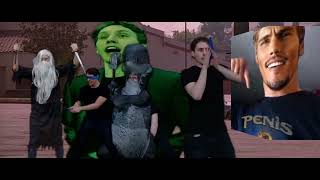 When the whole gang is straightup SUS Jerma Green Screen [upl. by Ertemed]