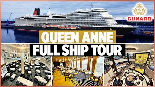 Cunard Line  Queen Anne Full Ship Tour Filmed in 6K Ultra HD [upl. by Archambault47]