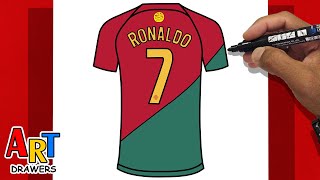 How to Draw Cristiano Ronaldo PORTUGAL  Shirt 7  UR · Cristiano [upl. by Nikolaos]