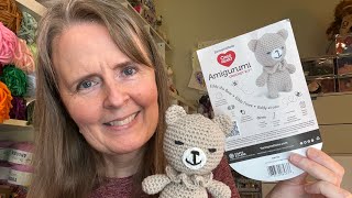 Red Heart Amigurumi Crochet Kit review  Eddy the Bear [upl. by Audris]