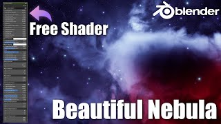 Create an EPIC Nebula in Blender  FREE Shader [upl. by Kathlene]