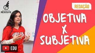 Linguagem Objetiva x Subjetiva [upl. by Evreh]