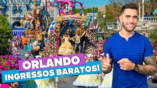 Ingressos dos Parques de Orlando BEM mais barato Universal Disney SeaWorld Busch Gardens [upl. by Jahdal]