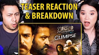 RRR Glimpse ft NTR Ram Charan Ajay Devgn amp Alia Bhatt  SS Rajamoul  Teaser Reaction [upl. by Helman500]