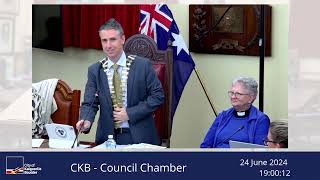 City of KalgoorlieBoulder Live Stream  Ordinary Council Meeting  24 June 2024 [upl. by Zaid]