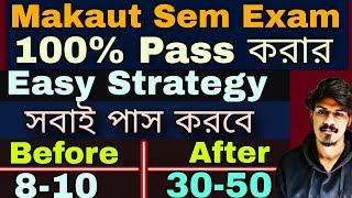 Makaut Semester Exam Passing Strategy Makaut Semester Exam 2024 Makaut Semester Pass Marks Makaut [upl. by Peggi]