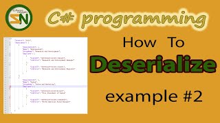 Example 2 How to Deserialize JSON Data into Custom C Class Objects using Newtonsoft [upl. by Enal884]