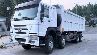 Howo 8x4 dump truck for Guinea 60 tons mine work made by Sinotruk [upl. by Hayward]