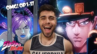 First Time REACTING to JOJOs BIZARRE ADVENTURE Openings 117  Blind REACTIONREVIEW [upl. by Aivan]