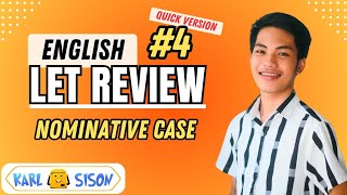 ENGLISH LET Review 4 Nominative Case  Educ Hacks [upl. by Keung]