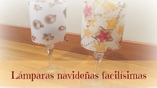 Lámparas de Navidad facilísimas con vellum o papel vegetal estampado [upl. by Shyamal]