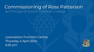 Commissioning of Ross Patterson as the Principal of Scotch Oakburn College [upl. by Manfred]