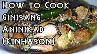 HOW TO COOK GINISANG ANINIKAD  KINHASON SHELLS [upl. by Eek]