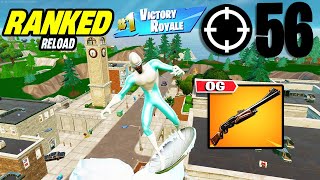 56 Elimination Solo Vs Squads quotRanked RELOADquot Gameplay Wins Fortnite PS4 Controller On PC [upl. by Jephthah]